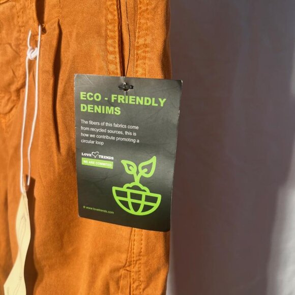 NWT Love Trends Pleated Pants in Rust - Size 1 - Picture 4 of 7